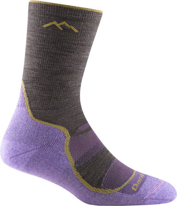 Darn Tough ponožky LIGHT HIKER MICRO CREW Lightweight Merino - dámské - fialové Velikost: L