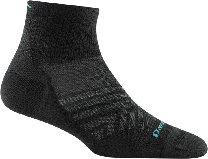 Darn Tough ponožky RUN 1/4 ULTRA Lightweight Merino - dámské - černé Velikost: L