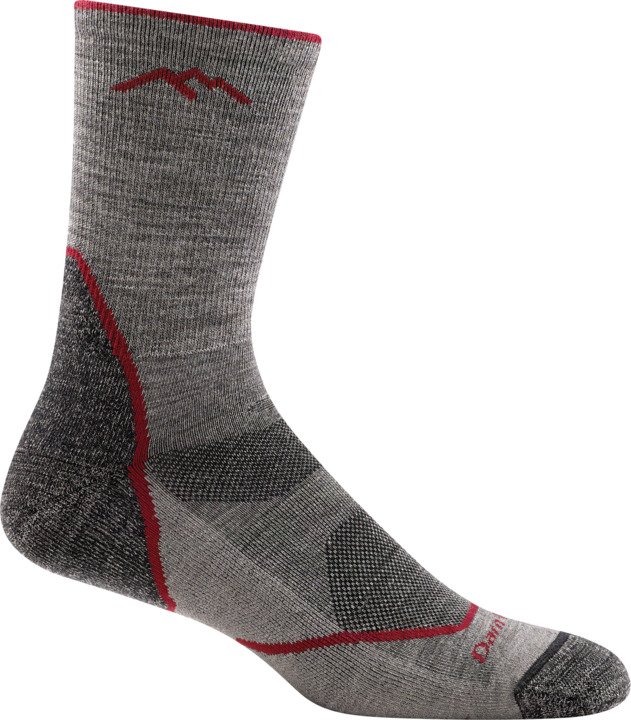 Darn Tough ponožky LIGHT HIKER MICRO CREW Lightweight Merino - pánské - šedé Velikost: M