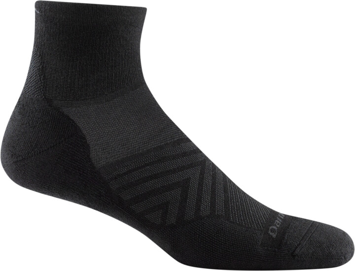 Darn Tough ponožky RUN 1/4 ULTRA Lightweight Merino - pánské - černé Velikost: M