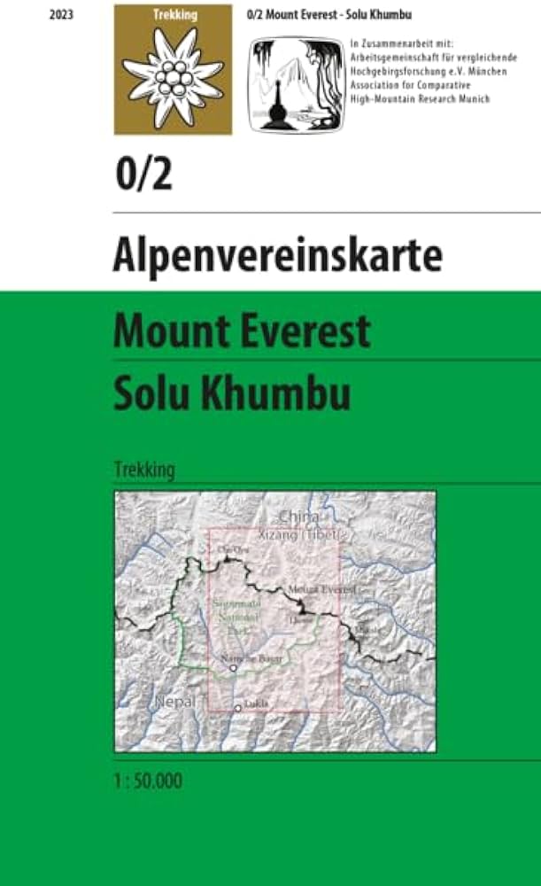OEAV mapa Mount Everest 0/2 Solu Khumbu 1:50