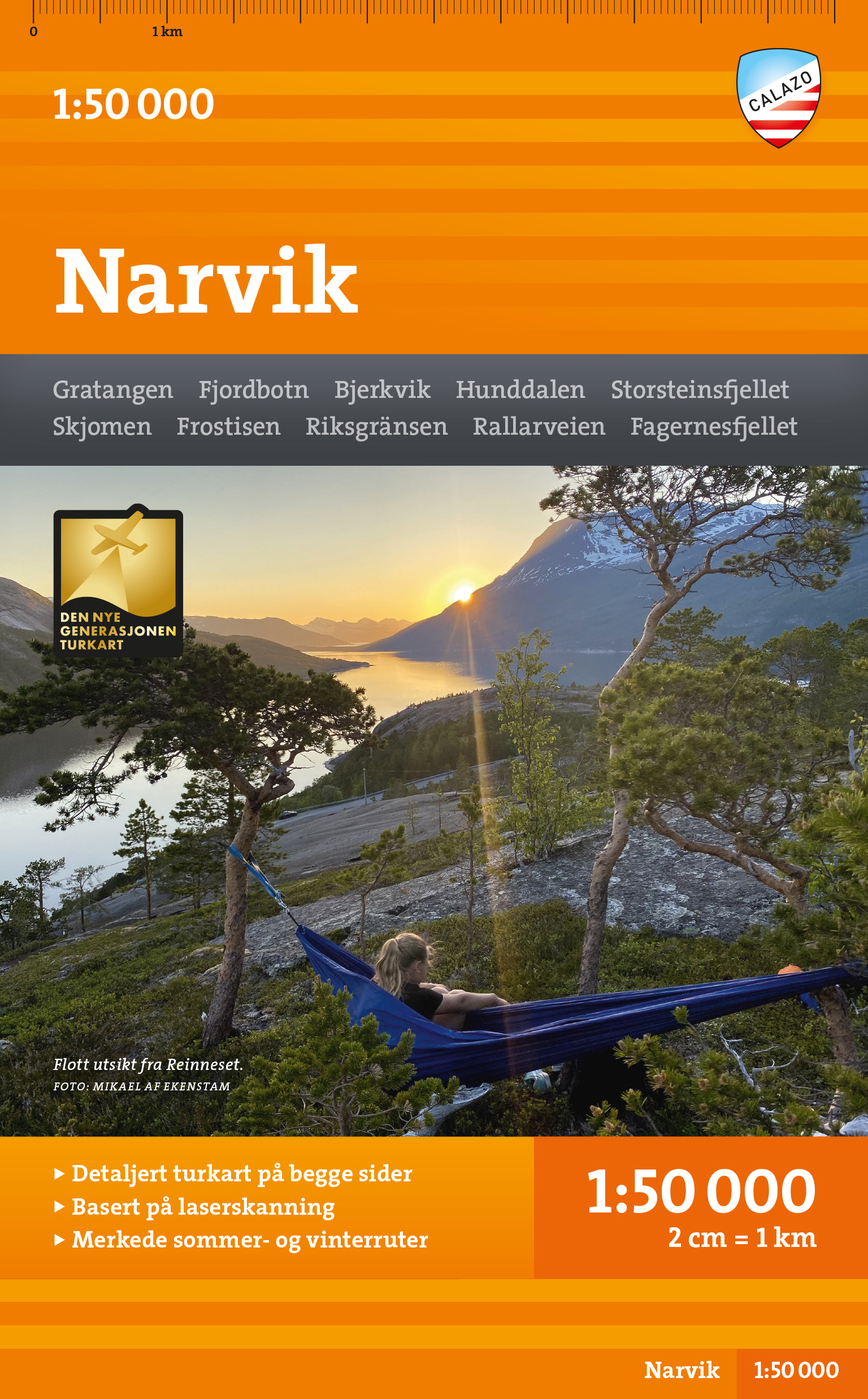 Nordeca vydavatelství mapa Narvik 1:50 t.