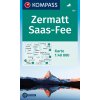 Zermatt, Saas Fee (Kompass - 117)