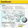 mapa USA Southeast 1:1,3 mil.   voděodolná