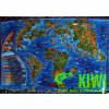 nástěnná mapa Prehistorický svět - dětská, 137x96 cm