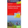 Ostfriesland West,Emden,Aurich 1:70 t. laminovaná