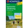 Spanischer Jakobsweg, turistická mapa svatojakubské cesty (Kompass - 133)