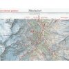 mapa SAW-Mischabel, Zermatt, Sass Fee 1:50 t. se značkami