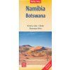 mapa Namibie, západní Botswana, Okavango Delta 1:1,5 mil.