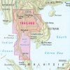mapa Thailand (Thajsko) 1:1,5 mil.  voděodolná