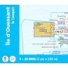 mapa Ile d Ouessant, le Conquet 1:25 t.