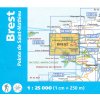 mapa Brest,Pointe Saint-Mathieu 1:25 t.