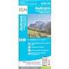 mapa Autrans, Gorges de la Bourne, PNR du Vercors 1:25 t.