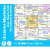 mapa Orcieres-Merlette, Sirac, PN des Écrins 1:25 t.