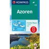 Azoren, Azorské ostrovy – set 2 turistických map (Kompass - 2260)