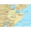 mapa Ethiopia, Eritrea, Somalia, Djibouti 1:1,8 mil.  voděodoná