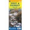 mapa Jersey, Guernsey, Alderney, Sark 1:18 t. ITM voděodolná