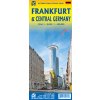 mapa Central Germany, Frankfurt 1:400 t., 1:8 t. ITM