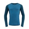 Devold Merino 130 RUNNING tričko s dlouhým rukávem - pánské - modré (Velikost L)