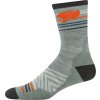 Darn Tough ponožky RUN MICRO CREW ULTRA Lightweight s výstelkou - pánské - šedé/černé (Velikost L)