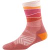 Darn Tough ponožky RUN MICRO CREW ULTRA Lightweight s výstelkou - dámské - růžové/červené (Velikost L)