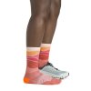 Darn Tough ponožky RUN MICRO CREW ULTRA Lightweight s výstelkou - dámské - růžové/červené (Velikost L)