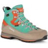 AKU TREKKER LITE III Wide GTX - dámská kožená - zelená/šedá/červená (Velikost 38)
