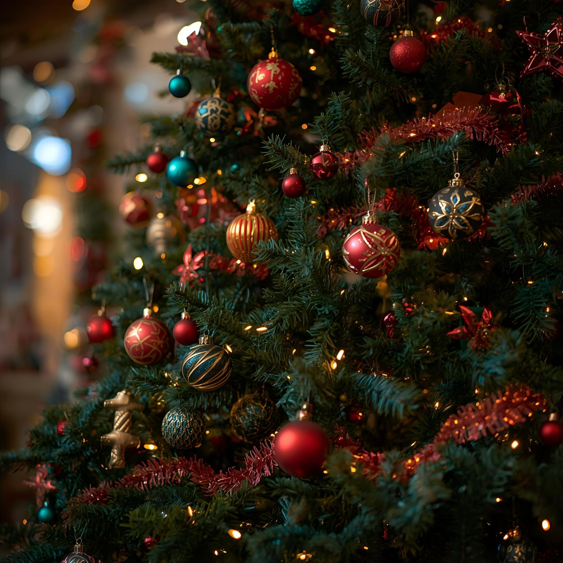 Adventní zdobení stromečku v prodejně v Rakovníku