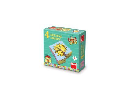Dřevěné kostky Pro nejmenší dětičky – 4 kostky