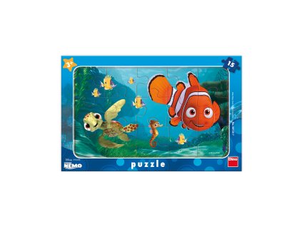 Puzzle Nemo a želva 15 dílků deskové