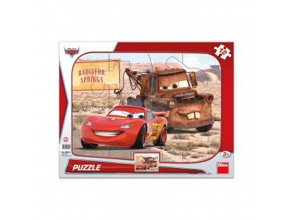 Puzzle Cars: Blesk & Burák 12 dílků deskové
