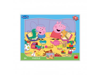Puzzle Peppa Pig si hraje 12 dílků deskové tvary