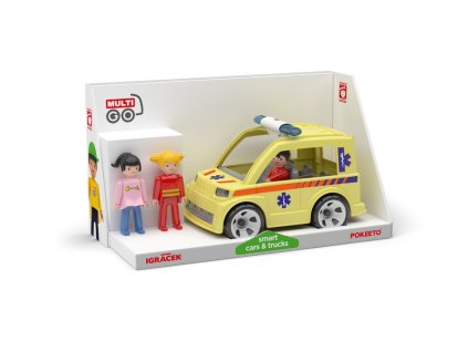 Igráček MultiGO Trio Rescue - figurky záchranáři se sanitkou