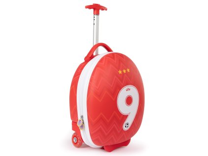Cestovní dětský kufr na kolečkách Boppi Tiny Trekker - Fotbal červený_knihy Radosti
