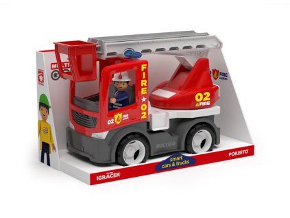 MultiGO Fire - Žebřík s hasičem - auto s Igráčkem