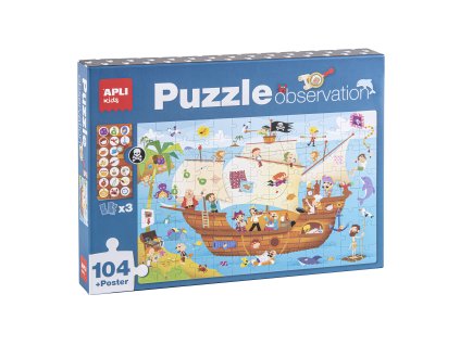 Postřehové puzzle  Pirátská loď