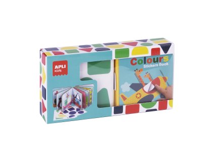 Moje první kniha s geometrickými tvary a samolepkami_Apli Kids
