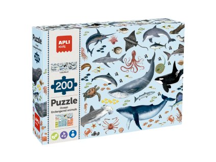 Puzzle Ohrožená zvířata oceánu