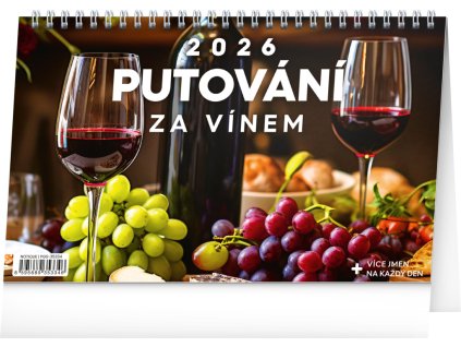 NOTIQUE Stolní kalendář Putování za vínem 2026, Knihy Radosti