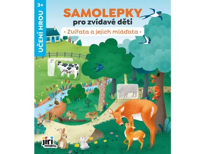 Samolepky pro zvídavé děti Zvířata a jejich mláďata_Jiri Models_Knihy Radosti