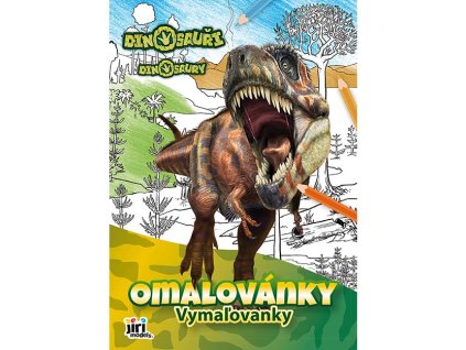 Omalovánky A4 Dinosauři_Jiri Models_Knihy Radosti