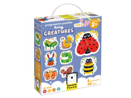 Banana Panda L Progressive Puzzles Tiny Creatures Knihy Radosti