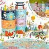 Round Puzzle World Map
