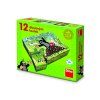 Dřevěné lic. kostky Krtek a přátelé – 12 kostek