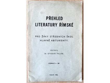 09 Přehled literatury římské