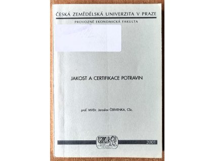 Certifikace a jakost potravin