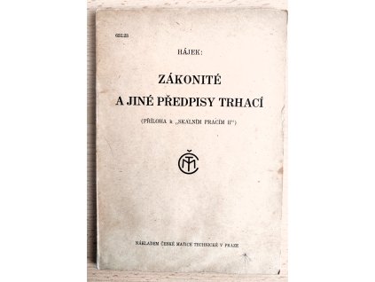 Zákonité a jiné předpisy trhací