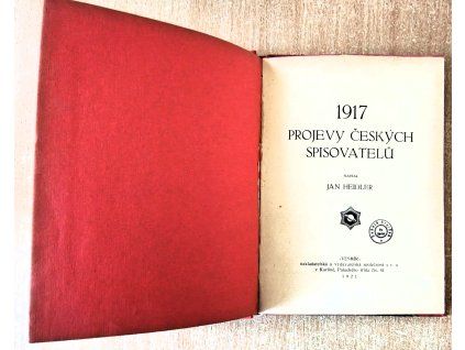 1917 projevy českých spisovatelů