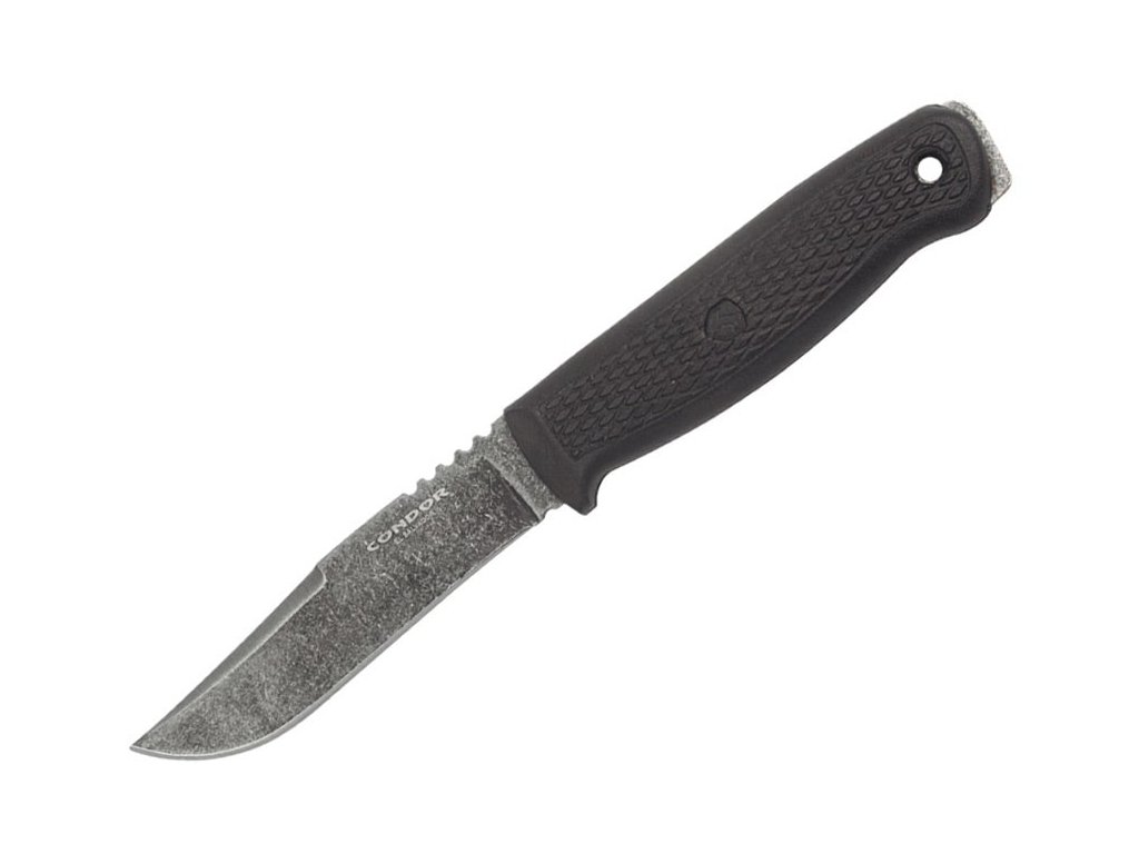 Condor Bushglider Black 1095 Carbon Steel Bushcraft Knife