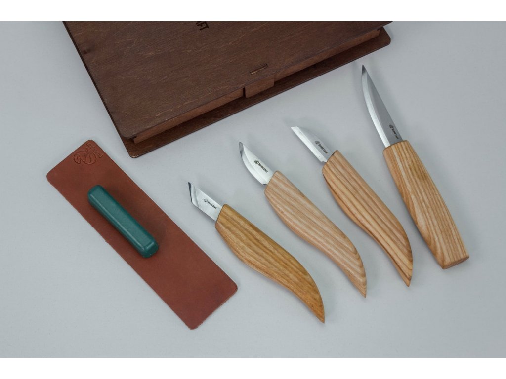 BeaverCraft S07 Book Basic Set Wood Carving Knife Set in Giftbox